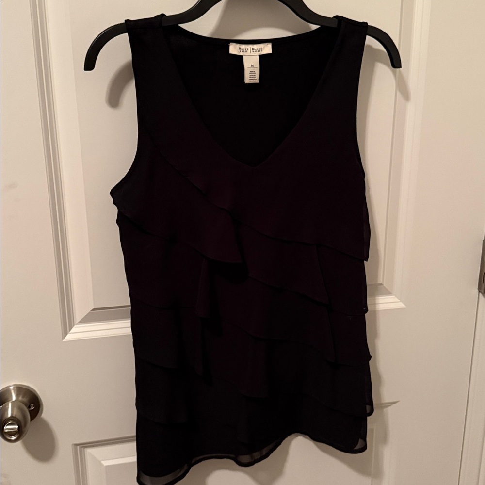 White House Black Market Elegant Black Top